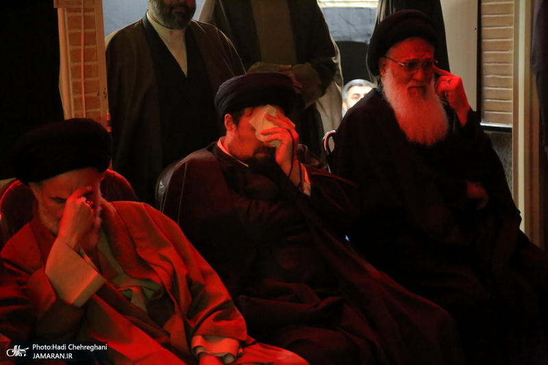 حضور سید حسن خمینی در مدرسه علمیه آیت الله العظمی خوانساری(ره)