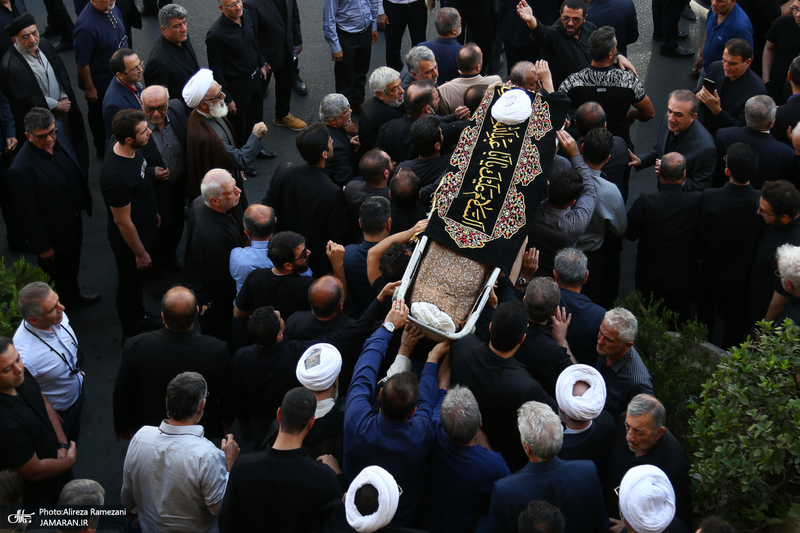 مراسم تشییع پیکر حجت الاسلام و المسلمین علی اصغر رحمانی خلیلی
