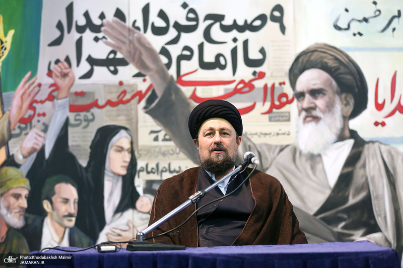 دیدار جمعی از طلاب حوزه علمیه نجف اشرف با سید حسن خمینی‎