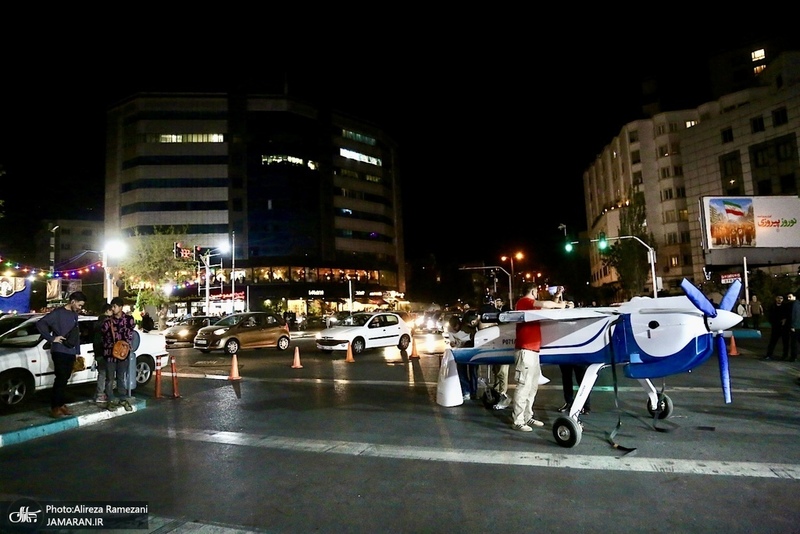 نصب و استقرار پهباد مهاجر 6 در سه راه قیطریه