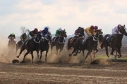 رقابت ۶۰ راس اسب در روز دوم هفته نهم مسابقات اسبدوانی گنبدکاووس