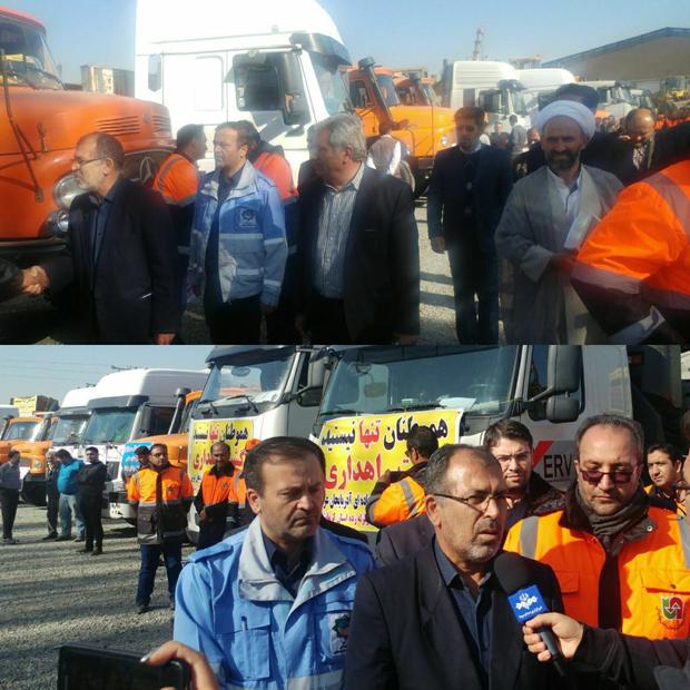 50 دستگاه ماشین آلات عمرانی آذربایجان غربی به مناطق زلزله زده کرمانشاه اعزام شدند