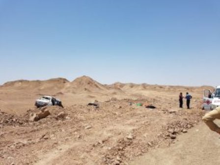 مرگ دو دختر جوان در حادثه رانندگی محور بافق- یزد