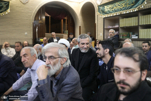 مراسم گرامیداشت شهید علی لاریجانی در مسجد بلال صدا و سیما