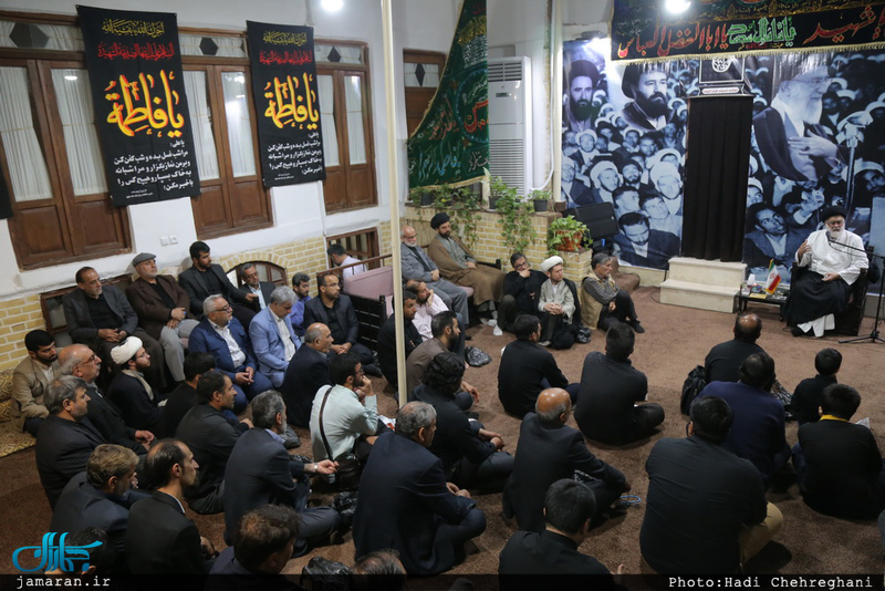 مراسم عزاداری شب شهادت امام موسی کاظم (ع) در بیت امام خمینی (ره) در قم