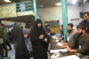 حضور سید یاسر خمینی در  انتخابات مجلس شورای اسلامی و مجلس خبرگان رهبری