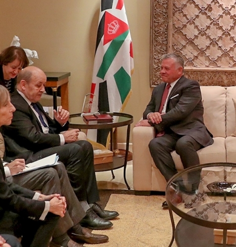 پادشاه اردن و وزیر خارجه فرانسه هم وارد بغداد شدند+عکس