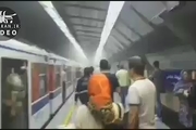 آتش سوزی در ایستگاه متروی شهید مدنی 