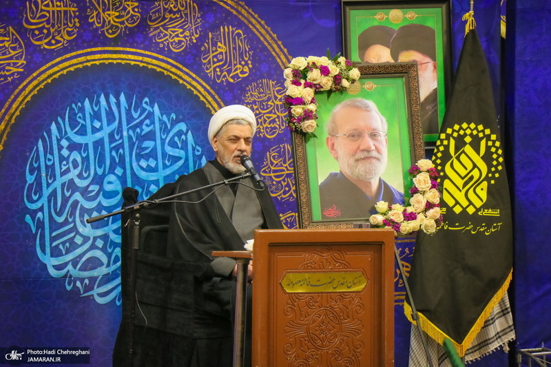 مراسم بزرگداشت شهید علی لاریجانی در حرم حضرت معصومه (س)