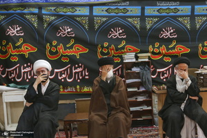 مراسم عزای روز عاشورا در بیت آیت الله العظمی فاضل لنکرانی(ره)