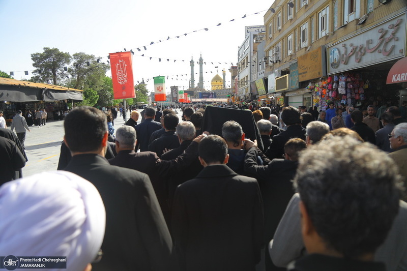 مراسم تشییع آیت الله موسوی تبریزی (ره)