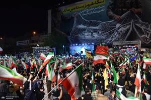 پنجاه و هشتمین اجتماع پر شور مردم در میدان انقلاب