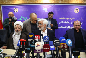 جلسه مشترک نمایندگان مجلس دوازدهم با سعید جلیلی