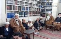 مراسم احیای شب بیست و سوم ماه رمضان در دفتر حضرت آیت الله العظمی صانعی + تصاویر