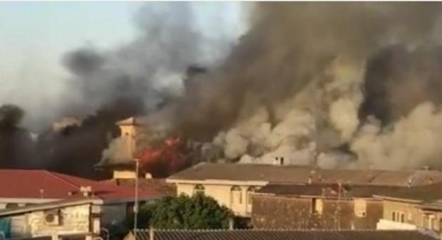 مسجد جامع ساری آتش گرفت