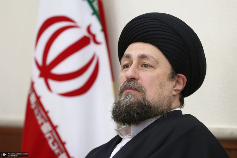 دیدار دکتر ظریف  معاون راهبردی رئیس جمهور و جمعی از مدیران با سید حسن خمینی