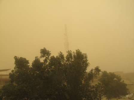 هوای شهرستان آباده غبارآلود شد
