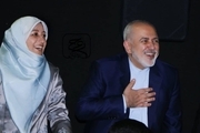 دکتر ظریف و همسرش در مراسم اکران 