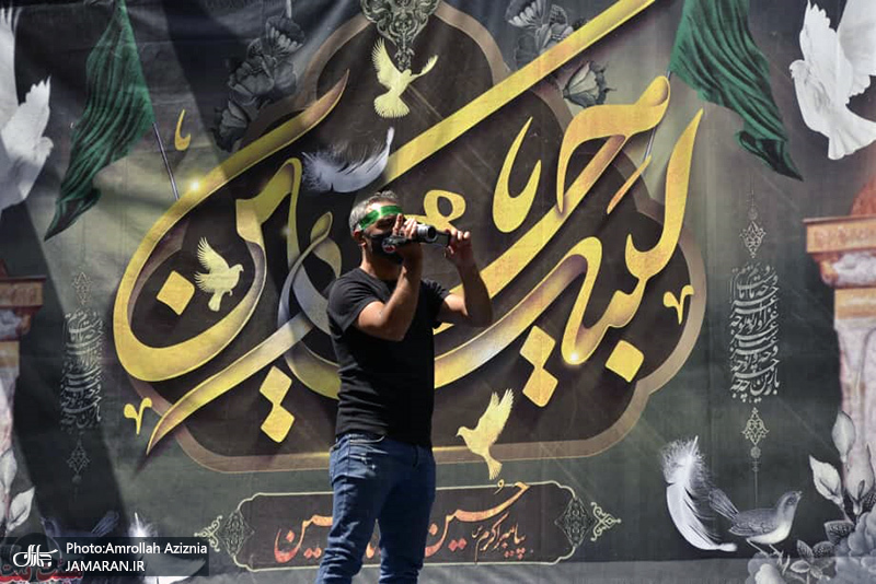 مراسم عزاداری روز عاشورا در محله شادآباد تهران