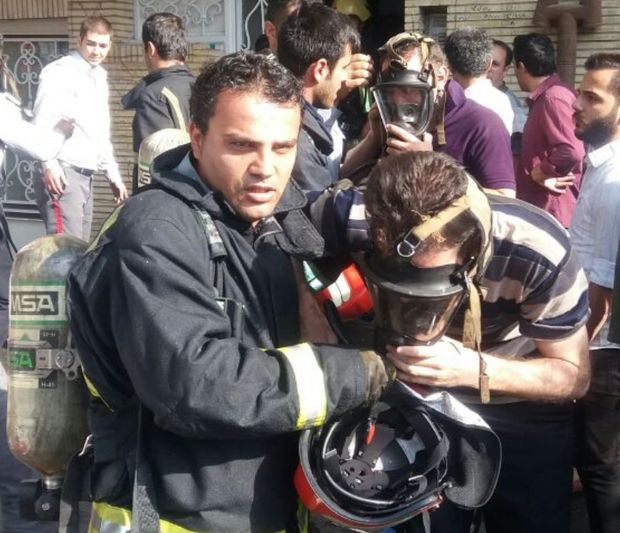 آتش سوزی خوابگاه دانشجویی در تبریز