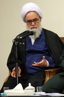 دیدار دست‌اندرکاران کنگره روحانی شهید صدوق گلپایگانی و ۳۷۲ شهید گلپایگان با رهبر معظم انقلاب 
