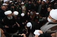 پیکر آیت الله روحانی در قم تشییع و تدفین شد (2)