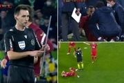جنجال در فوتبال اسپانیا با پرتاب میله به سر بازیکن سویا!+ عکس و ویدیو