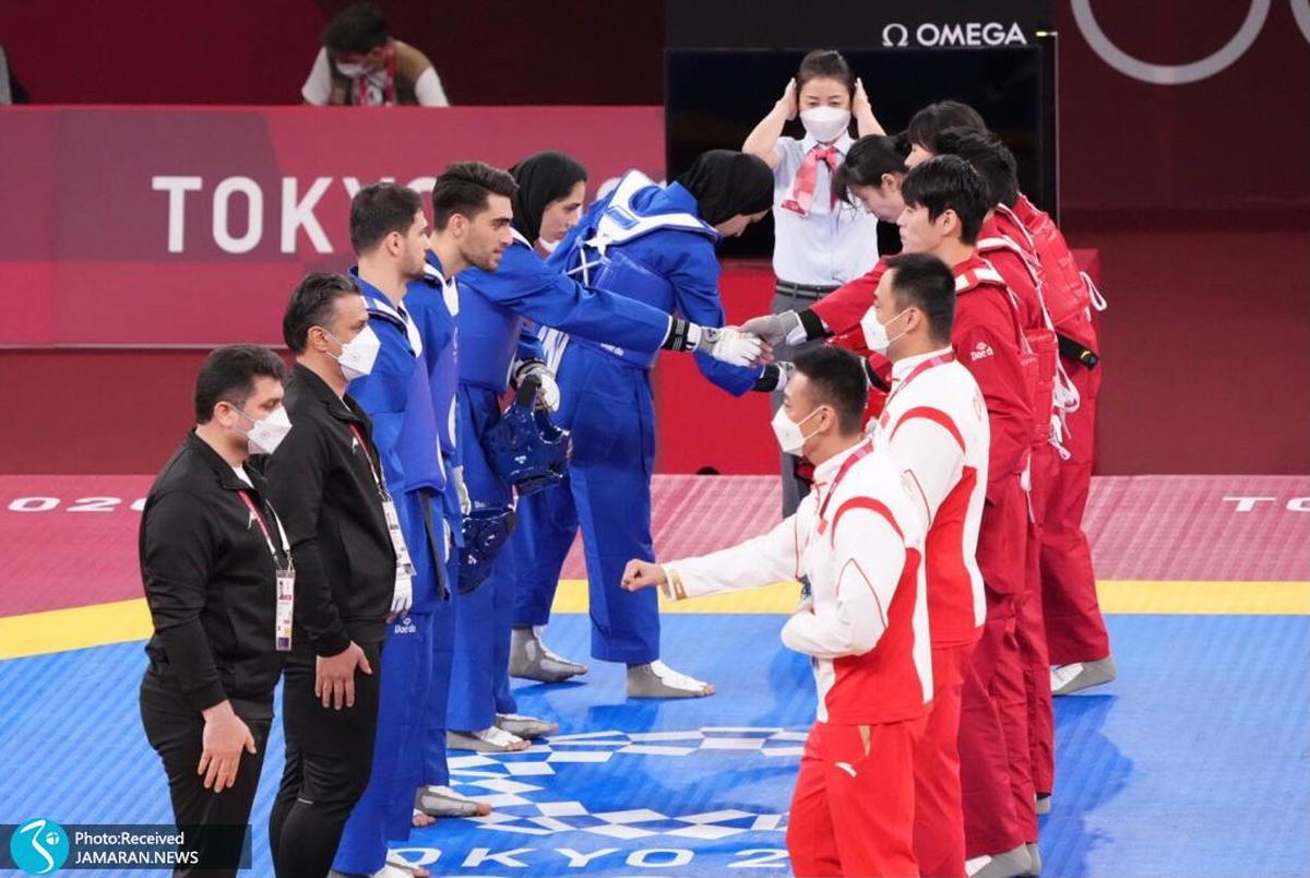 المپیک 2020 توکیو| ایران نایب قهرمان تیم میکس تکواندو شد