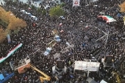  مراسم تشییع شهدای مدافع حرم و امنیت   در خیابان های منتهی به حرم رضوی