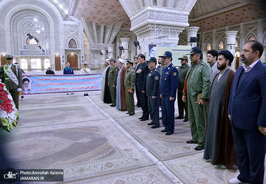 تجدید میثاق مدیران ارشد سازمان حفظ آثار و نشر ارزش‌های دفاع مقدس آجا با آرمان های حضرت امام(س)