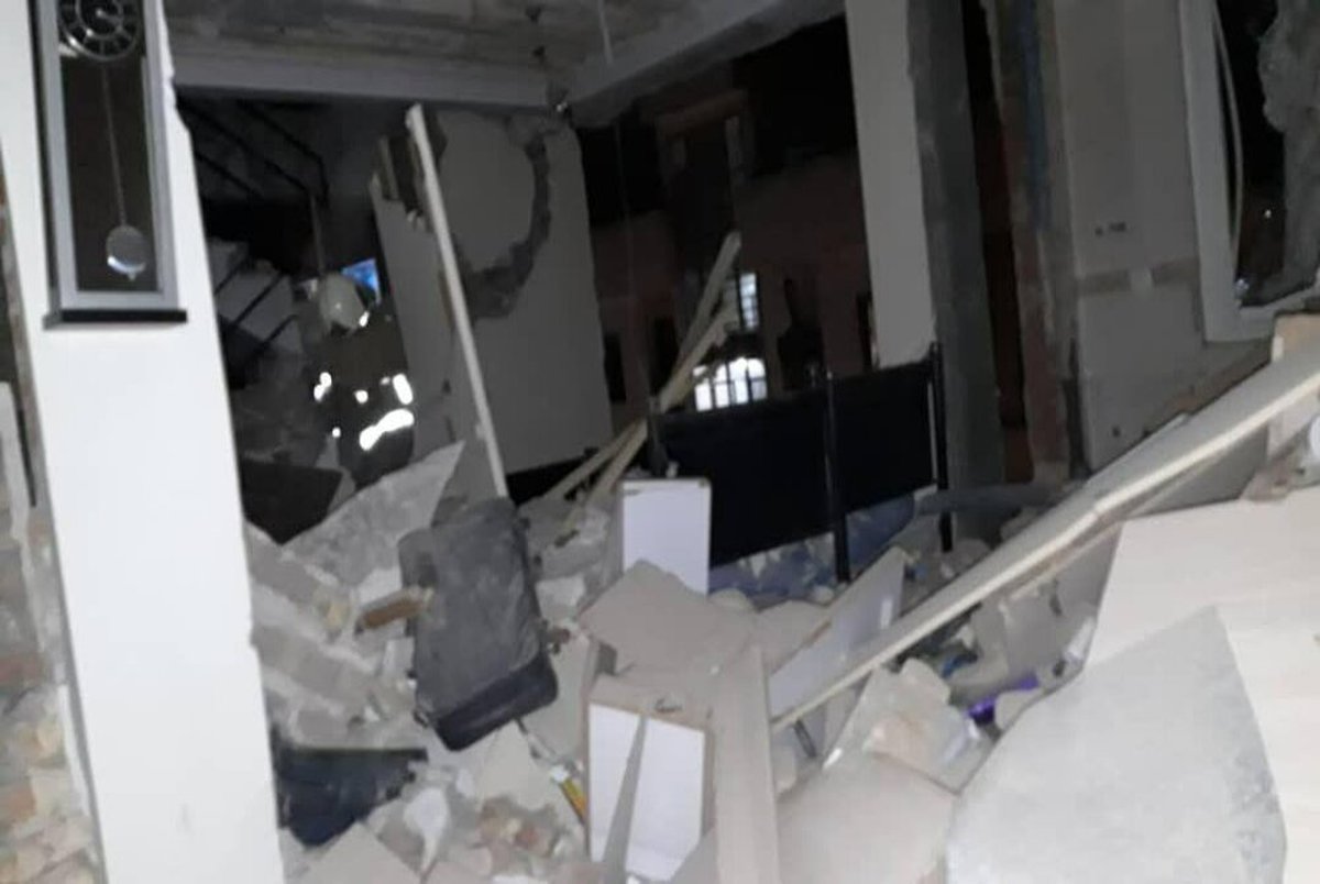انفجار شدید در یک ساختمان ۴ طبقه مسکونی/ عکس