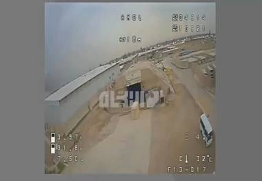 انتشار فیلم هدف قراردادن پایگاه ویکتوریا توسط حشدالشعبی، ۲۴اسفند