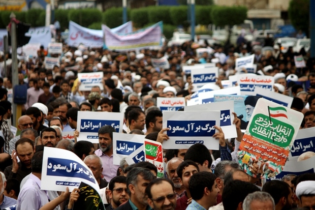 راهپیمایی ضد آمریکایی در اهواز  وگتوند برگزار شد