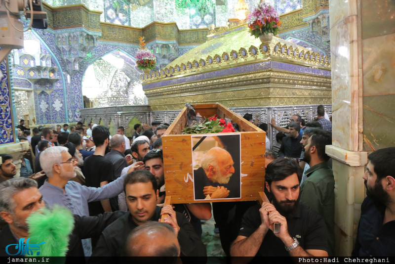  مراسم خاکسپاری پیکر مرحوم حاج سید علی صدر در قم