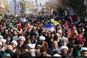 راهپیمایی باشکوه 22 بهمن در قم 