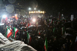 اجتماع مردمی در میدان تجریش تهران