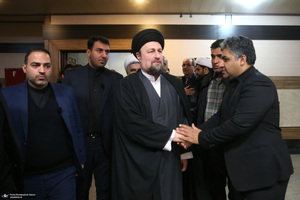 مراسم اولین ساگرد حضرت آیت الله رحمت در حرم مطهر امام خمینی (س)