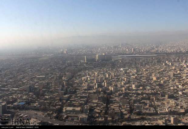 هوای آلوده در چند منطقه کلانشهر مشهد