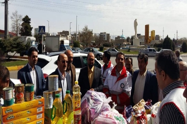 استاندار قزوین از ایستگاه های کمک به سیل زدگان بازدید کرد