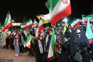 پنجاه و پنجمین شب اجتماع پر شور مردم در میدان تجریش