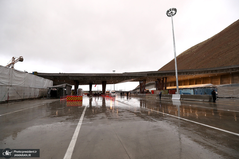 افتتاح منطقه یک آزاد راه تهران - شمال با حضور رئیس جمهور