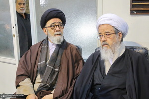 مراسم ختم همسر آیت الله العظمی سبحانی در قم
