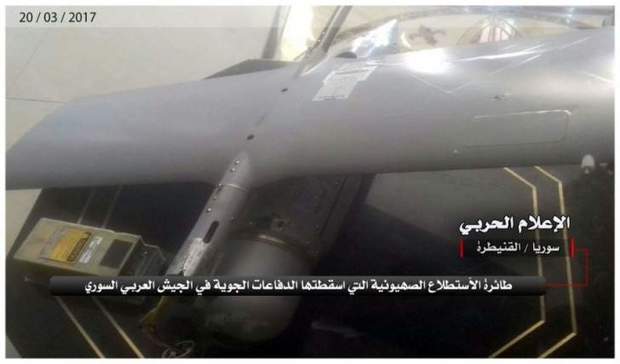 ارتش سوریه یک هواپیمای شناسایی اسرائیلی را سرنگون کرد
