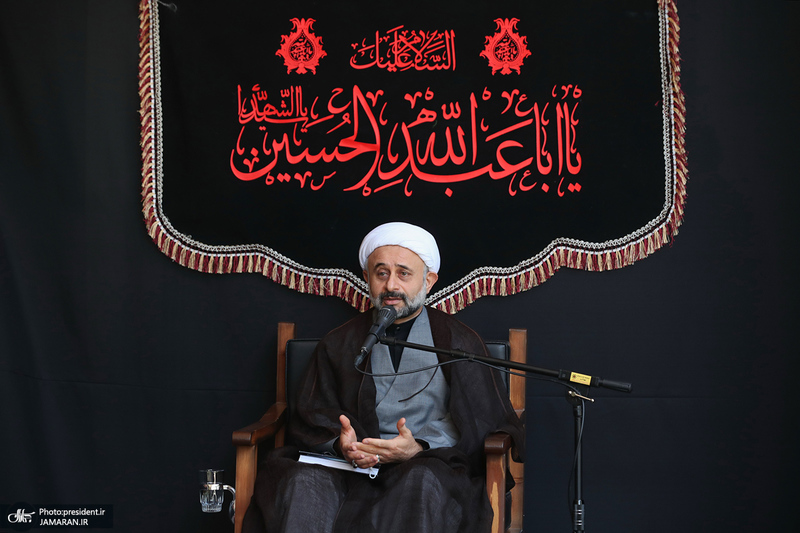 مراسم عزاداری حضرت سید الشهدا(ع) با حضور روحانی
