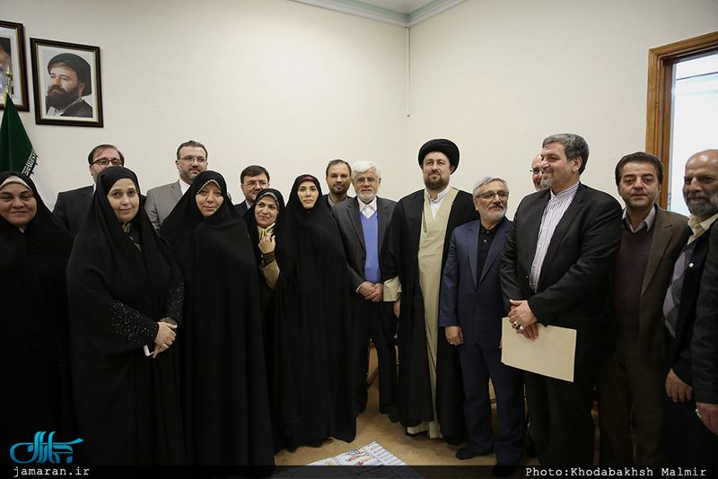 دیدار رئیس و اعضای فراکسیون امید با سید حسن خمینی