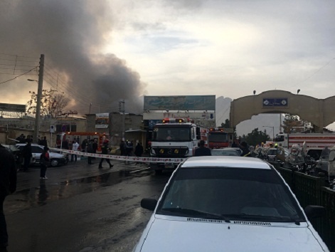 آتش‌سوزی در بازارچه ارتش اصفهان  حادثه خسارت جانی نداشت