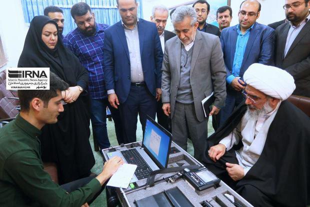 نخستین ایستگاه سیار صدور کارت ملی هوشمند در بوشهر رونمایی شد