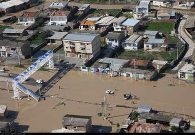 حرکت سیلاب به طرف آق قلا شتاب گرفت