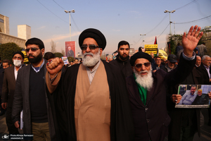 تشییع پیکر شهید حادثه تروریستی کرمان  در مصلی امام خمینی (ره)