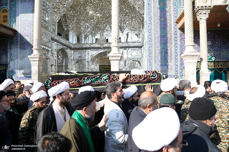تشییع پیکر آیت الله نمازی در قم
